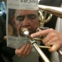Obama playing trombone