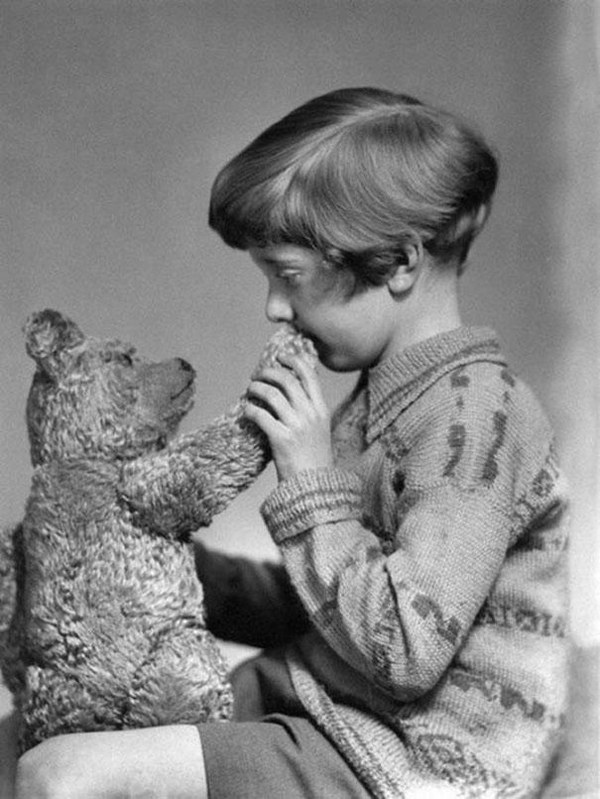 33.) The original Winnie the Pooh and Christopher Robin from 1927.
